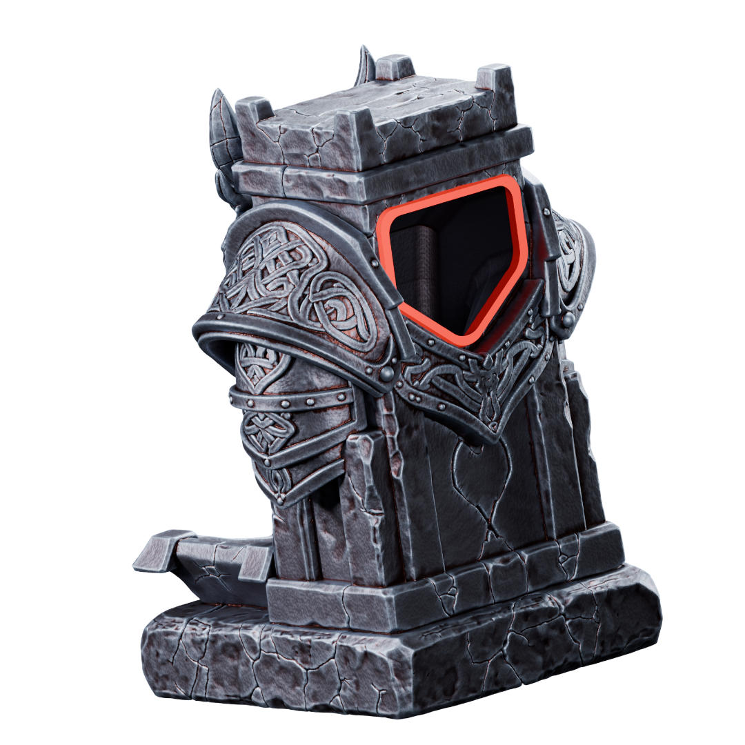Armored Wolf Dice Tower