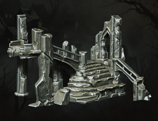Ruined PIllars Corner Stairs