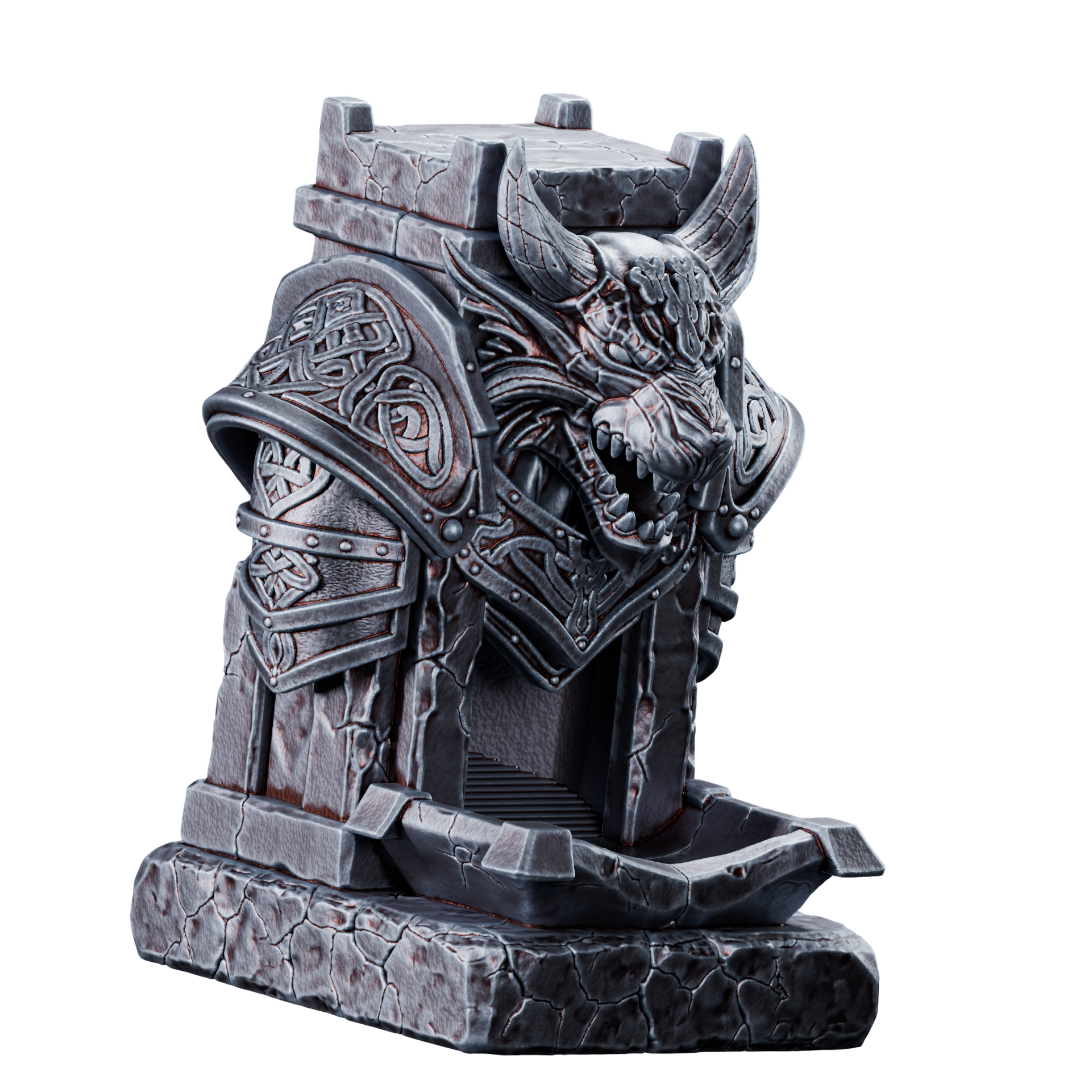 Armored Wolf Dice Tower