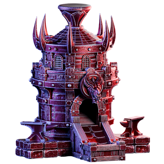 Burning Anvil Forge Dice Tower