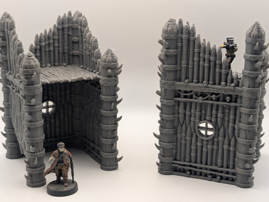 Tribal Orc Ruins U Barricades - Large